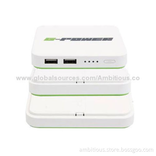 Both DC and Solar Charging Power Bank for Mobile Phone, CE, FCC & RoHS